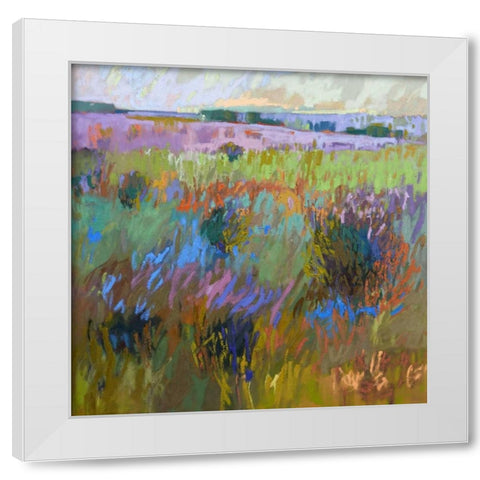 Beyond and Further White Modern Wood Framed Art Print by Schmidt, Jane