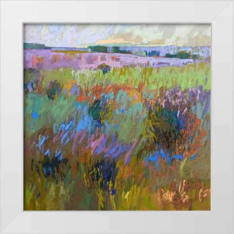 Beyond and Further White Modern Wood Framed Art Print by Schmidt, Jane