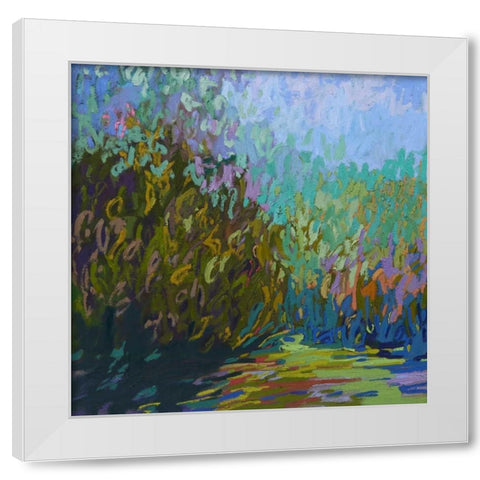 Colorfield #60 White Modern Wood Framed Art Print by Schmidt, Jane