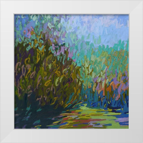 Colorfield #60 White Modern Wood Framed Art Print by Schmidt, Jane