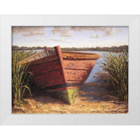 Nantucket Red White Modern Wood Framed Art Print by Soderlund, Karl