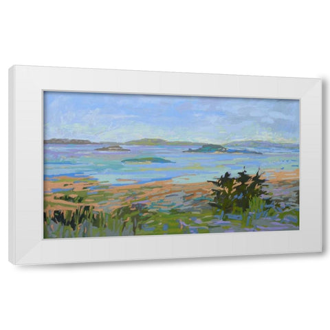 Islands Off the Mainland White Modern Wood Framed Art Print by Schmidt, Jane