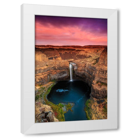 Palouse Falls White Modern Wood Framed Art Print by Severn, Shawn/Corinne