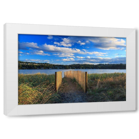 Sunset at Port Ludlow White Modern Wood Framed Art Print by Severn, Shawn/Corinne
