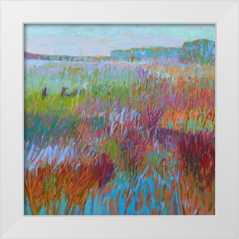 Color Field No. 71 White Modern Wood Framed Art Print by Schmidt, Jane