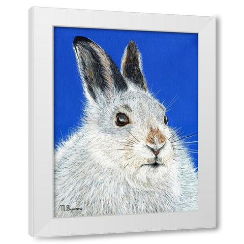 Calgary Jack White Modern Wood Framed Art Print by Symons, Melissa