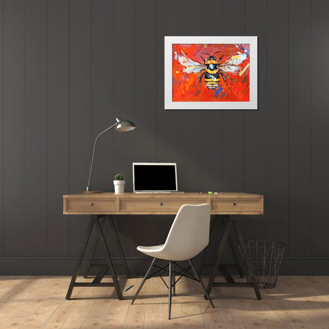 Every Shining Flower White Modern Wood Framed Art Print by Swanson, Adam