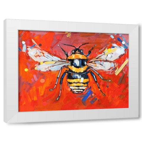 Every Shining Flower White Modern Wood Framed Art Print by Swanson, Adam