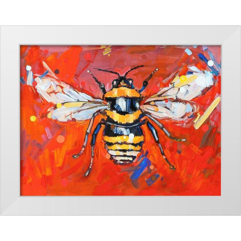 Every Shining Flower White Modern Wood Framed Art Print by Swanson, Adam