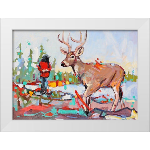 Love Letters White Modern Wood Framed Art Print by Swanson, Adam