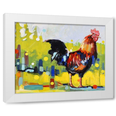 Papa Was a Rodeo White Modern Wood Framed Art Print by Swanson, Adam