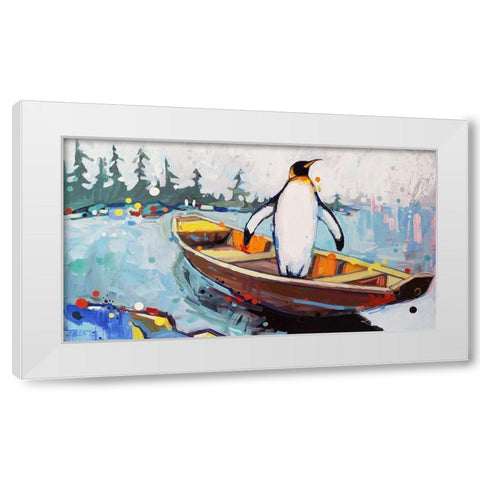 Styx White Modern Wood Framed Art Print by Swanson, Adam