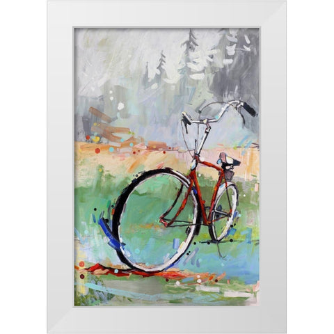 When I Rise White Modern Wood Framed Art Print by Swanson, Adam