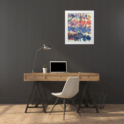 Flurina White Modern Wood Framed Art Print by Siegmann, Sofie