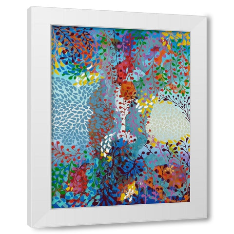 Vreniaâ‚¬â„¢s Stories White Modern Wood Framed Art Print by Siegmann, Sofie