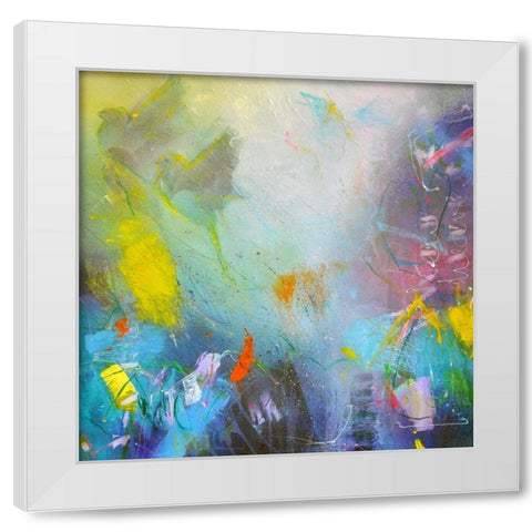 I Saw a New Heaven White Modern Wood Framed Art Print by Schubert, Bea Garding