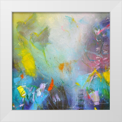 I Saw a New Heaven White Modern Wood Framed Art Print by Schubert, Bea Garding