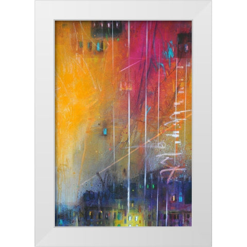 Light No. 17 White Modern Wood Framed Art Print by Schubert, Bea Garding