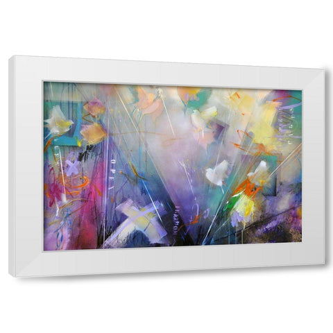 Open Cages No. 12 White Modern Wood Framed Art Print by Schubert, Bea Garding