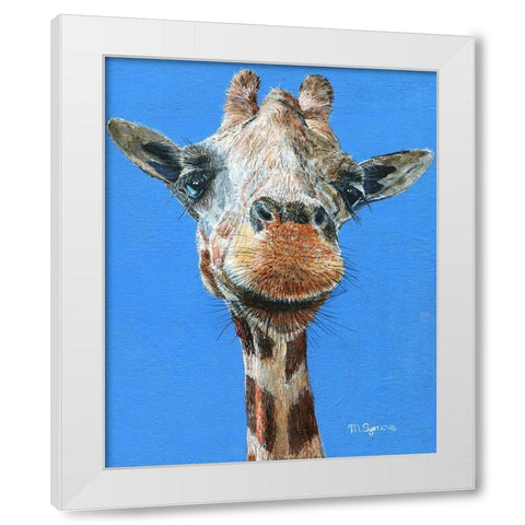 Norman White Modern Wood Framed Art Print by Symons, Melissa