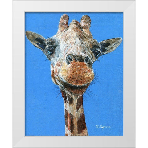 Norman White Modern Wood Framed Art Print by Symons, Melissa