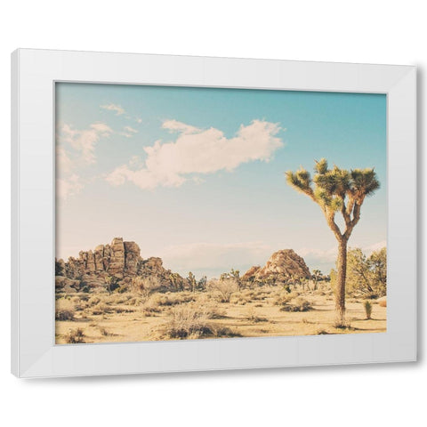 Winter in the Desert No. 3 White Modern Wood Framed Art Print by Soffia, Myan