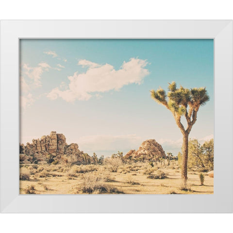 Winter in the Desert No. 3 White Modern Wood Framed Art Print by Soffia, Myan