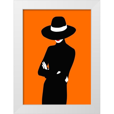 Lady No. 1 White Modern Wood Framed Art Print by Salvadori, Sean