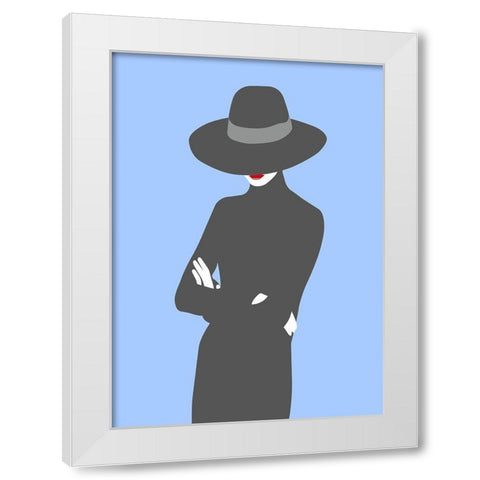 Lady No. 2 White Modern Wood Framed Art Print by Salvadori, Sean