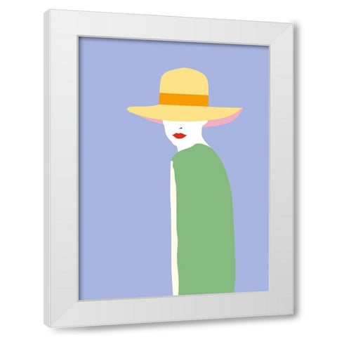 Lady No. 6 White Modern Wood Framed Art Print by Salvadori, Sean