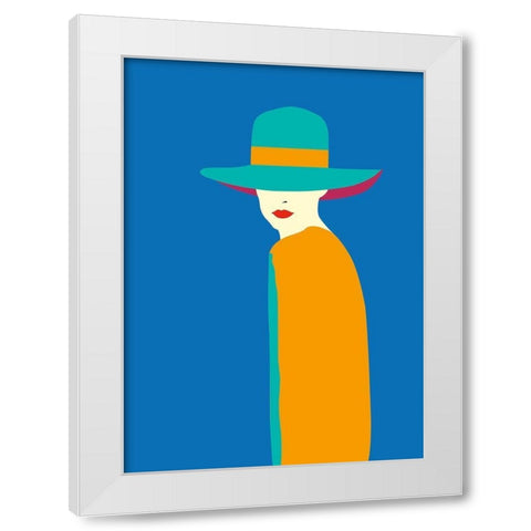 Lady No. 7 White Modern Wood Framed Art Print by Salvadori, Sean