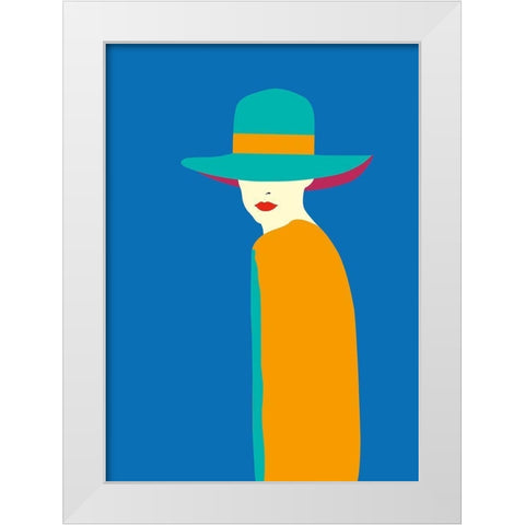 Lady No. 7 White Modern Wood Framed Art Print by Salvadori, Sean