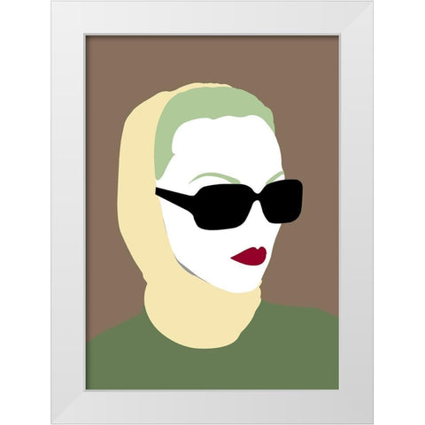 Lady No. 9 White Modern Wood Framed Art Print by Salvadori, Sean