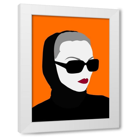 Lady No. 10 White Modern Wood Framed Art Print by Salvadori, Sean