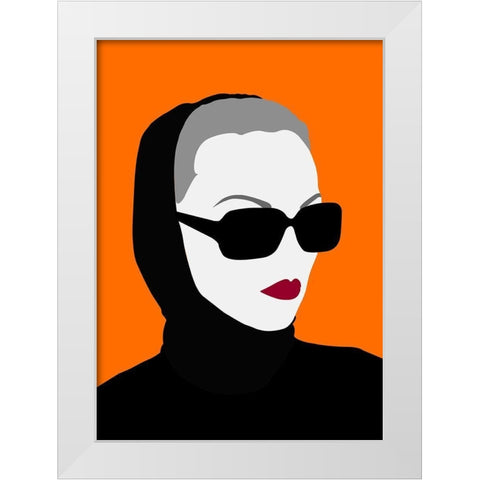 Lady No. 10 White Modern Wood Framed Art Print by Salvadori, Sean