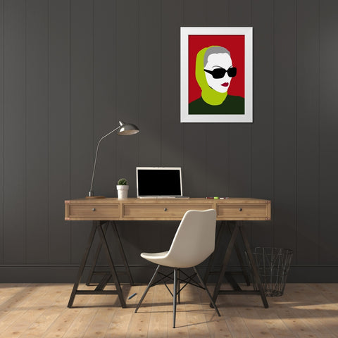 Lady No. 11 White Modern Wood Framed Art Print by Salvadori, Sean