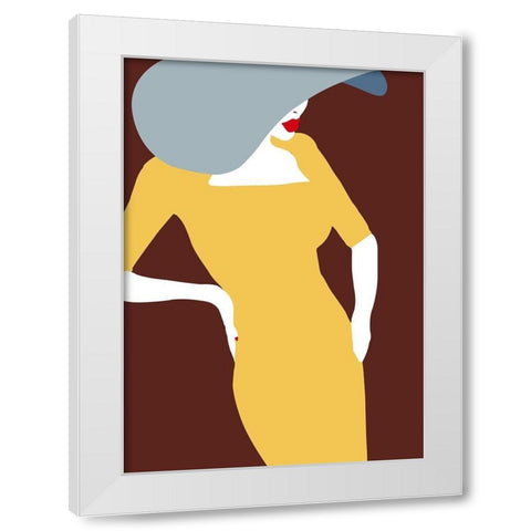 Lady No. 17 White Modern Wood Framed Art Print by Salvadori, Sean