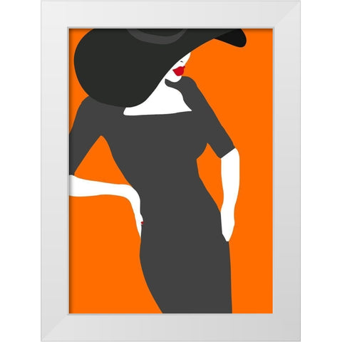 Lady No. 18 White Modern Wood Framed Art Print by Salvadori, Sean