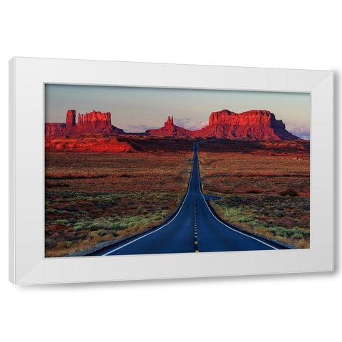 Mile 13 White Modern Wood Framed Art Print by Severn, Shawn-Corinne