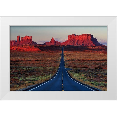 Mile 13 White Modern Wood Framed Art Print by Severn, Shawn-Corinne