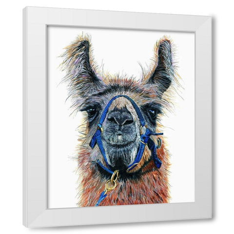 Dalai Llama White Modern Wood Framed Art Print by Symons, Melissa