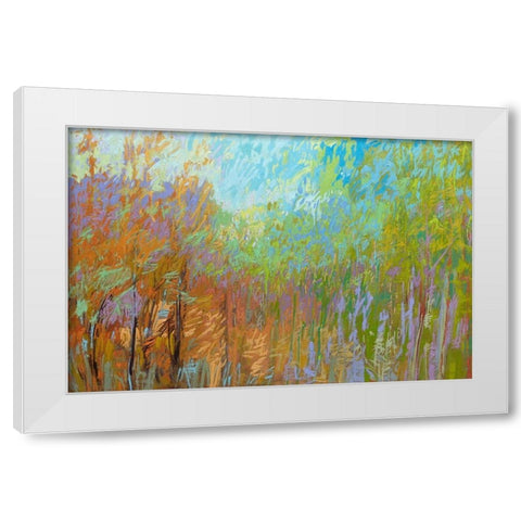 Color Field 55 White Modern Wood Framed Art Print by Schmidt, Jane
