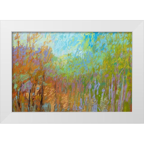 Color Field 55 White Modern Wood Framed Art Print by Schmidt, Jane