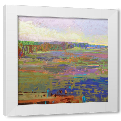 Color Field 24 White Modern Wood Framed Art Print by Schmidt, Jane