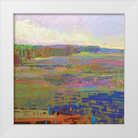 Color Field 24 White Modern Wood Framed Art Print by Schmidt, Jane