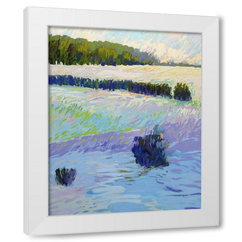 When It Snows White Modern Wood Framed Art Print by Schmidt, Jane