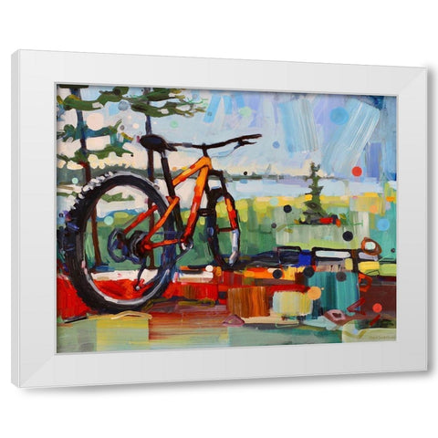 Wilder White Modern Wood Framed Art Print by Swanson, Adam