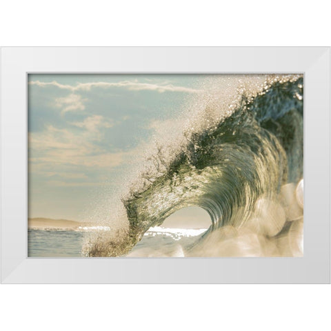 Glitz White Modern Wood Framed Art Print by Sieczkiewicz, David A.