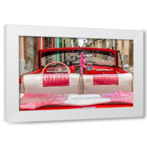 50s Car, Havana White Modern Wood Framed Art Print by Silver, Richard