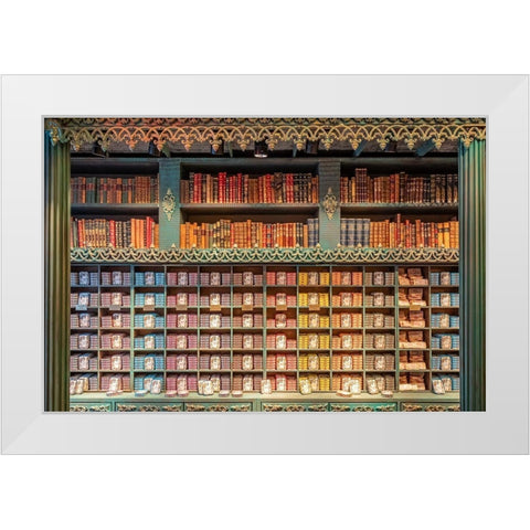 Mundo Fantastico Da Sardhina, Lisbon, Portugal White Modern Wood Framed Art Print by Silver, Richard